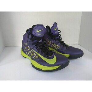 Nike Hyperdunk Basketball Shoes High‎ Top Purple Green Sneakers
